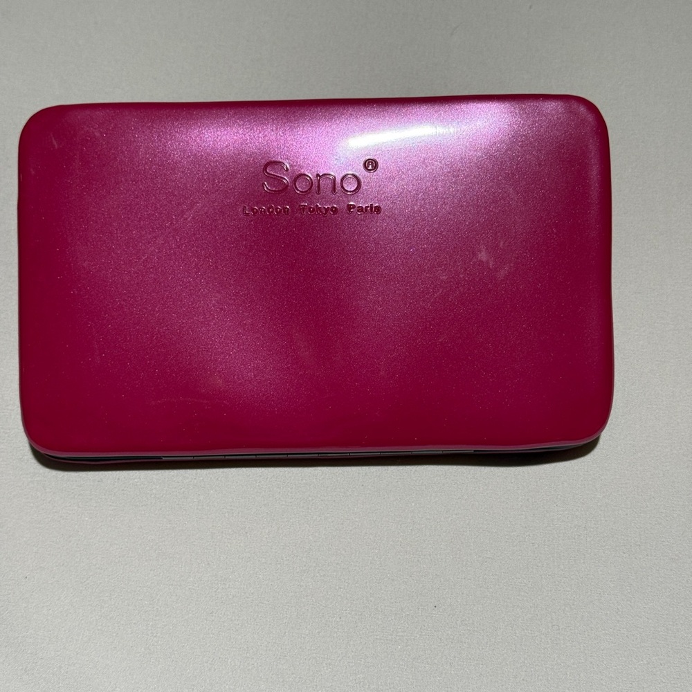 Women's Sono  Pink Patent Clutch Wallet